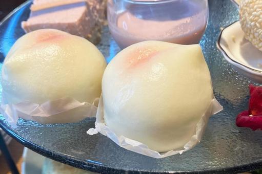 桃饅頭 桃饅頭 桃饅頭,まんじゅう,お菓子の写真素材
