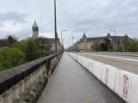 ルクセンブルク ルクセンブルク,橋,ヨーロッパの写真素材