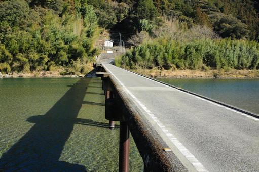 高知県いの町 名越屋沈下橋 高知県いの町 名越屋沈下橋 名越屋沈下橋,沈下橋,橋の写真素材