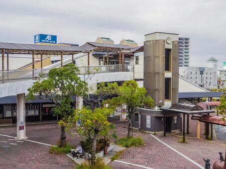 【滋賀県】近江八幡駅南口 近江八幡駅南口,近江八幡駅,近江八幡の写真素材