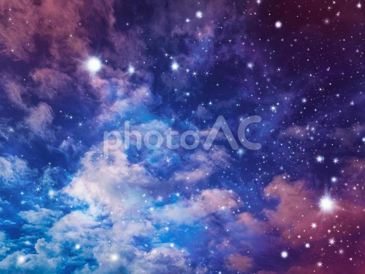 異世界で天体観測 宇宙,天体,夜空の写真素材