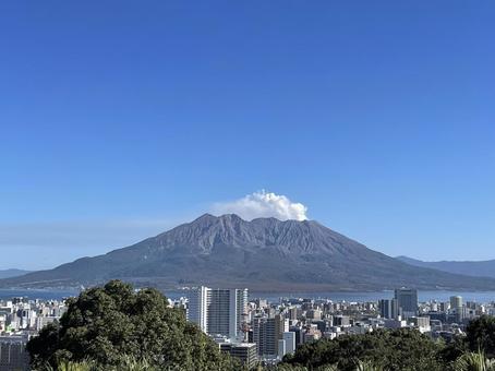 さくらじま 桜島,鹿児島,活火山の写真素材