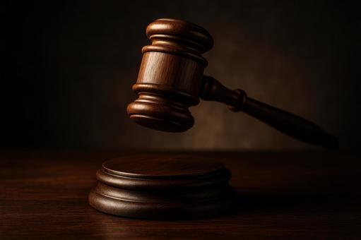 裁判で使われる木槌 裁判で使われる木槌の写真