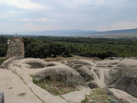 ウプリスツィヘからの眺望 ウプリスツィへ,洞窟住居,岩場の写真素材