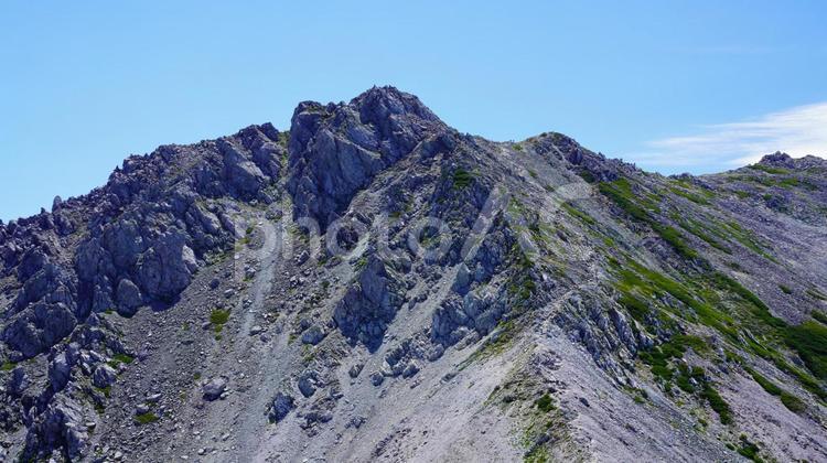 稜線（北アルプス） 山,キャンプ,空の写真素材