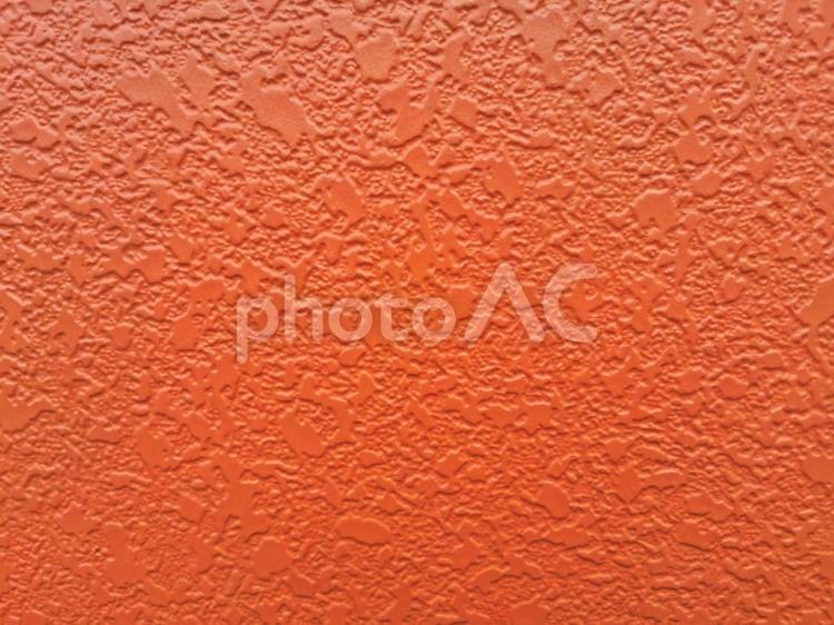 鮮やかなオレンジの外壁 背景,素材,背景素材の写真素材