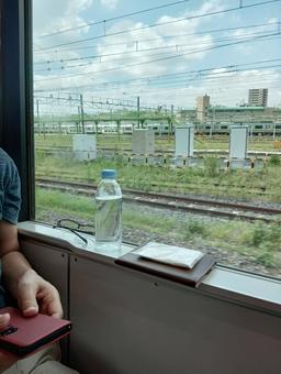 車窓 車窓 宇都宮行き,各駅停車,スマホの写真素材