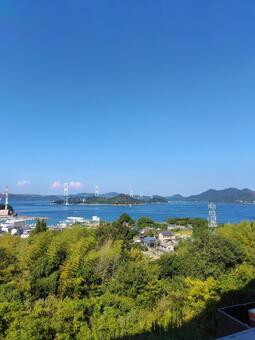 しまなみ 自然,景色,山の写真素材
