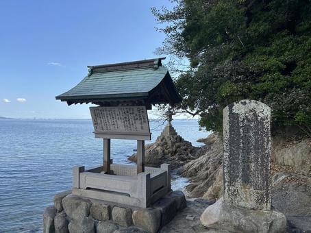 八百富神社入り口 八百富神社入り口 竹島,八百富神社,八大龍神社の写真素材