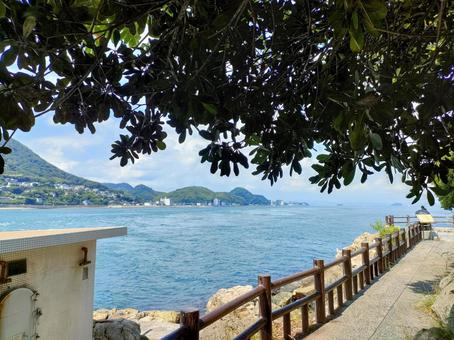瀬戸内海(関門海峡付近) 瀬戸内海(関門海峡付近)の写真