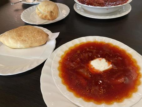 ボルシチとピロシキ ボルシチとピロシキの写真