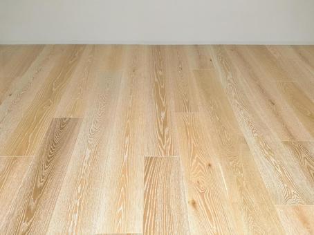 木目フローリングと白壁　床多め フローリング,木目,床面の写真素材