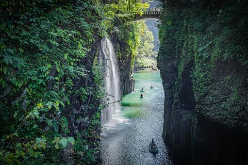 宮崎県　高千穂峡の風景 高千穂峡,宮崎,九州の写真素材