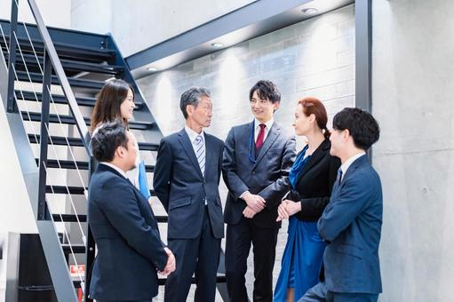 ライフスタイル ライフスタイル ビジネスシーン,女性,整列の写真素材