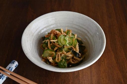 きゅうりと切干大根の酢の物 きゅうりと切干大根の酢の物 きゅうりと切干大根の酢の物,キュウリ,大根の写真素材