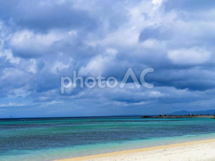 海と空の風景 海,ビーチ,砂浜の写真素材