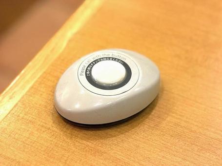 ファミレス　呼び鈴　ベル ボタン,チャイム,レストランの写真素材