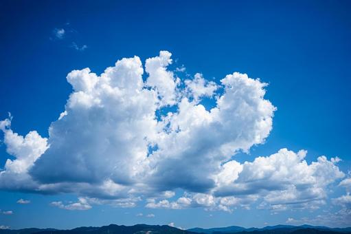 夏の入道雲と青空 夏の入道雲と青空 青空,入道雲,真夏の写真素材