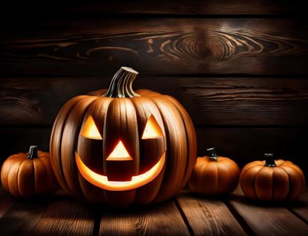 ハロウィンのカボチャのランタンの写真