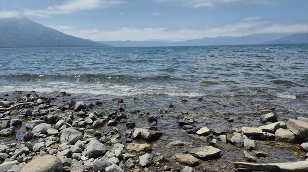 支笏湖 支笏湖 札幌,北海道,北日本の写真素材