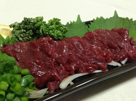 スジの無い柔らかい馬肉ロース（上赤身肉 馬肉,上赤身,ロースの写真素材