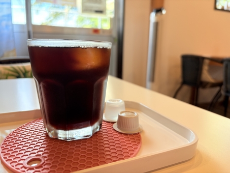 食後のアイスコーヒー 食後のアイスコーヒー カフェタイム,アイスコーヒー,ひと休みの写真素材