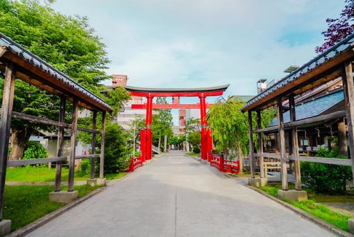 Photo, aomori, a shrine, zenchitori shrine, 