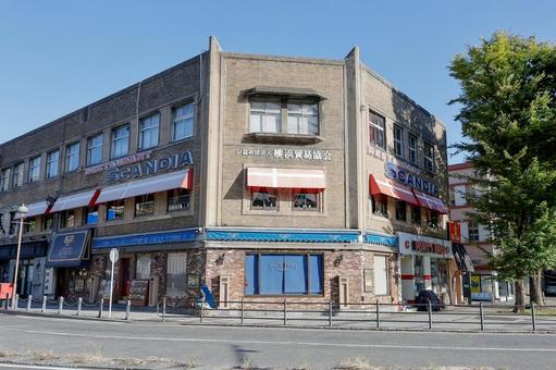 スカンジナビアの街角 スカンジナビアの街角 スカンジナビアレストラン,レトロ建築,角ビルの写真素材