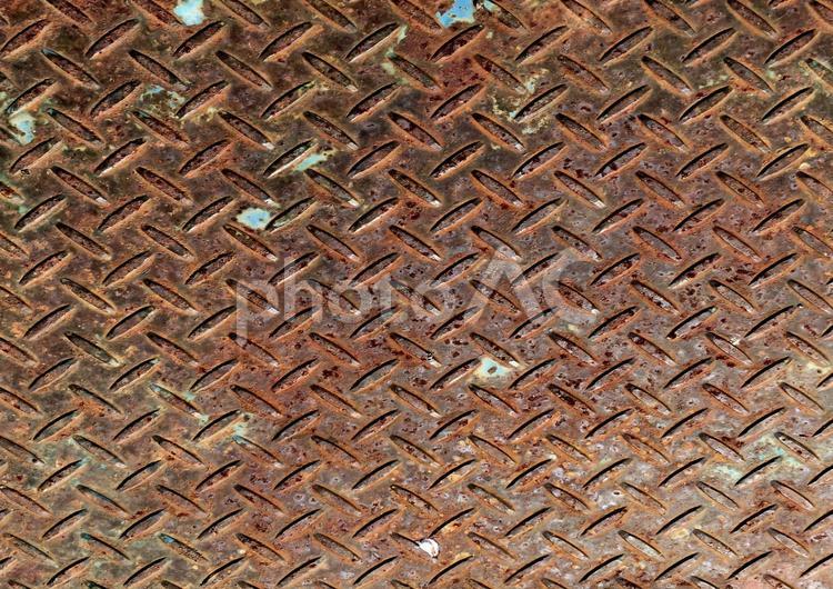 メタリックなイメージ　赤錆 鉄,鋼,鉄板の写真素材