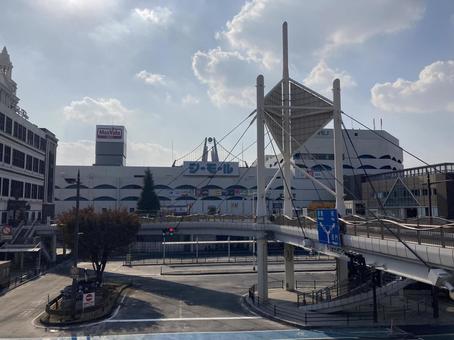 下関駅前 下関駅前 下関,下関駅,街並みの写真素材