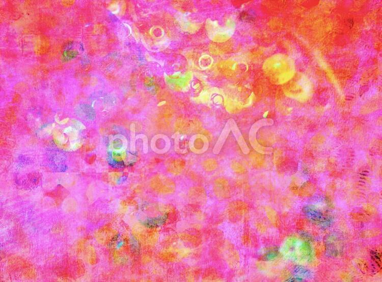 ピンクのポップな抽象イメージ 抽象,美術,風合いの写真素材