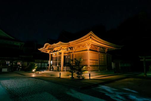 【島根】松江神社の夜景 松江,島根,松江城の写真素材