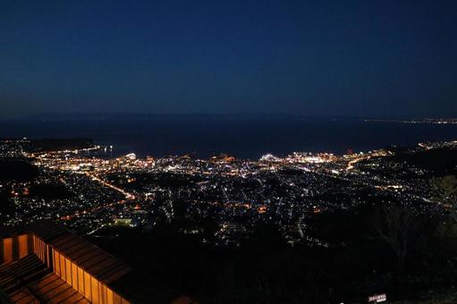 小樽・天狗山からの夜景 小樽・天狗山からの夜景 小樽,小樽市,天狗山の写真素材