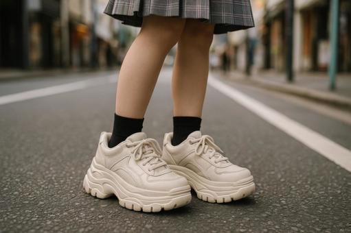 厚底靴足元Y2K 厚底靴足元Y2Kの写真
