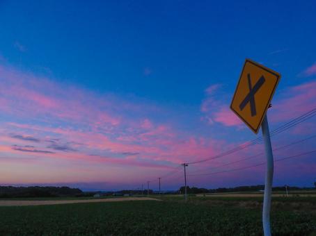 夕暮れの空 夕暮れの空の写真