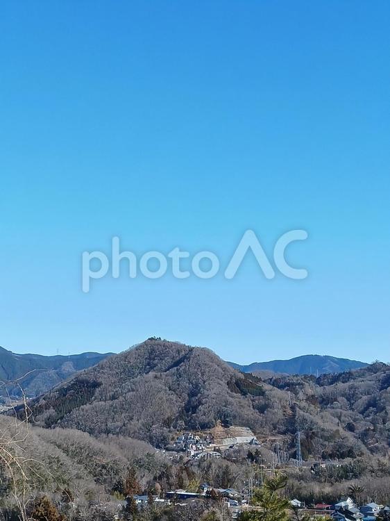 青空と山々の美しい風景-自然を感じる風景 風景,自然,山の写真素材