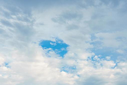 Photo, sky, white clouds, sunny, 
