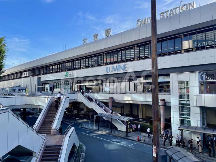 朝のJR大宮駅西口 大宮駅,大宮,鉄道の写真素材