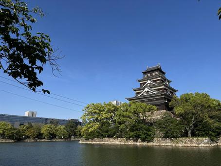 広島城 広島城,日本100名城,鯉城の写真素材