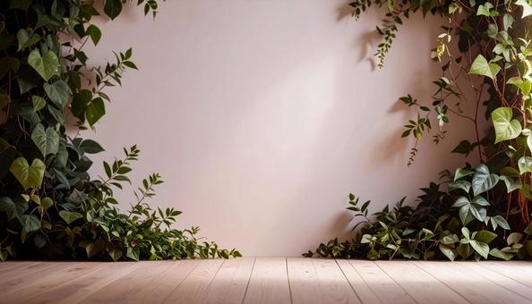 植物と白バックの写真