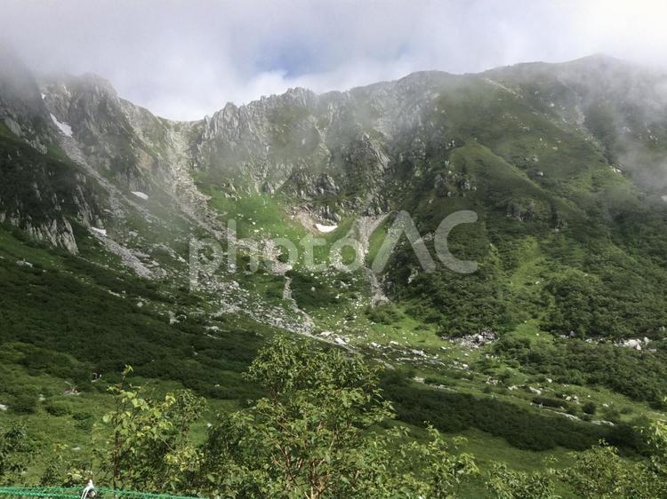 夏山　中央アルプス 夏山,アルプス,千畳敷カールの写真素材