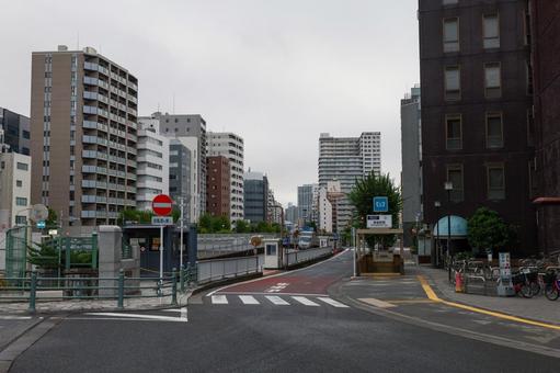 新富町　早朝　2025年 新富町,東京,早朝の写真素材