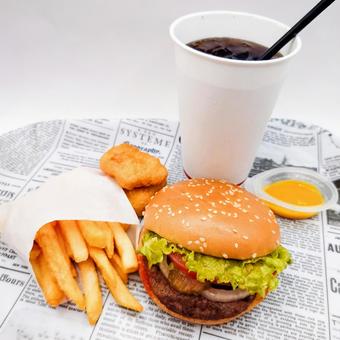 ジャンクフード ジャンクフード,ハンバーガー,バーガーの写真素材