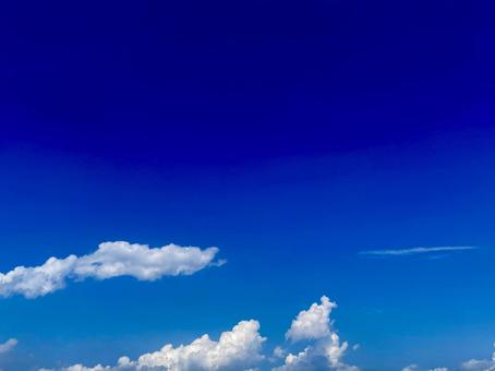 青い空模様 青空,青,空の写真素材