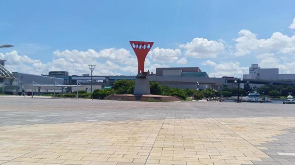 広場 - 博多区 広場 - 博多区 広場,港,海沿いの写真素材