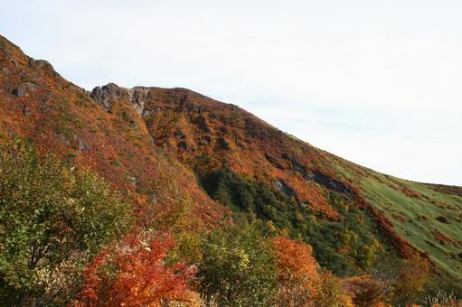 那須岳 紅葉 那須岳 紅葉 景観,紅葉,栃木の写真素材