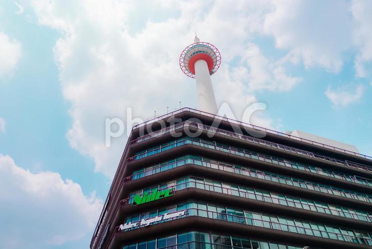 【京都】京都タワー 2025 kyouto,京都駅,駅の写真素材