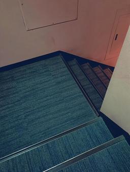 降り階段 フローリング,床,階段の写真素材