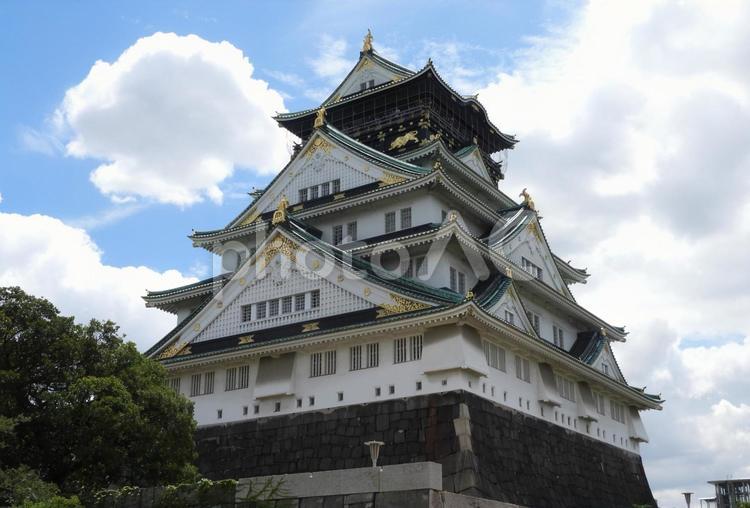 大阪城 大阪城,城,天守閣の写真素材