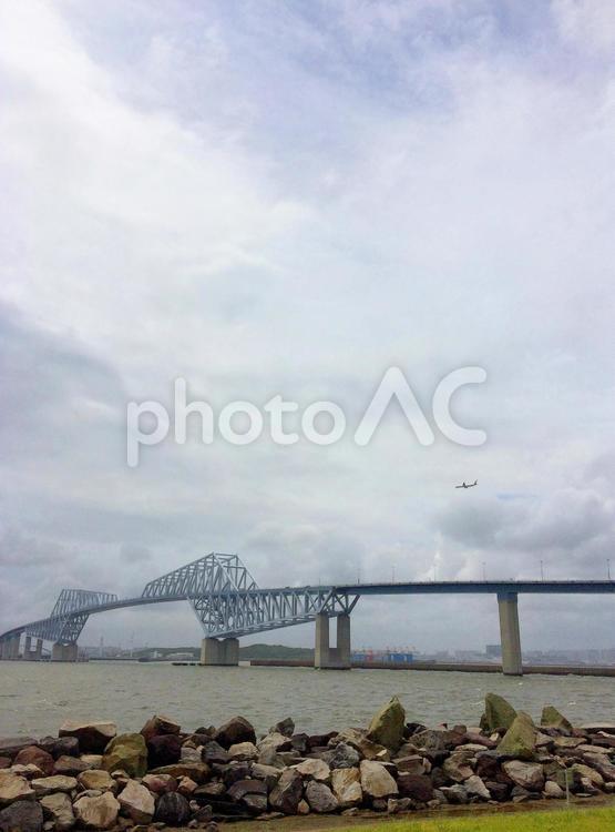 東京風景・東京ゲートブリッジ 東京ゲートブリッジ,東京港臨海大橋,恐竜橋の写真素材